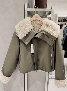 全韩百货 ABFZ 韩国代购 2025冬 休闲百搭外套 AFA1HU04A 5L05