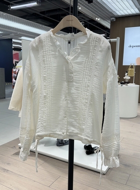 不退换全韩 DEPOUND 韩国代购2025秋衬衫 DP2578BL001M 5J25