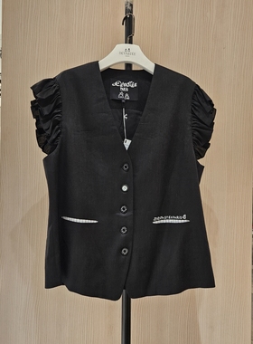 不退换全韩百货 DEVASTEE 韩国代购2025秋马夹 DSFDVVE06 5H27