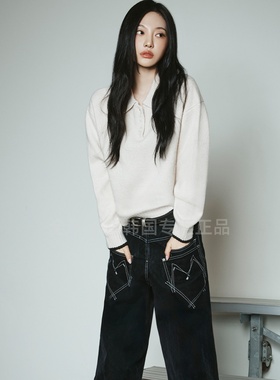 不退换全韩百货MATINKIM韩国代购25冬牛仔裤 MK259ODN038M 5K17