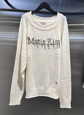 不退换全韩 MATINKIM韩国代购2025秋 毛针织衫 MK259OPO024M 5J08