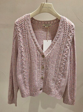 不退换COTA韩代THURSDAYISLAND 2026春针织开衫 T262MCD131W 6B27