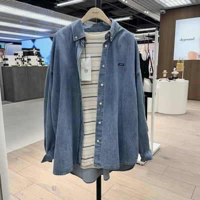 不退换全韩 DEPOUND 韩国代购2025秋 衬衫 DP2578SH004M 5J25