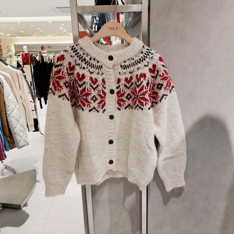 全韩百货 ABFZ 韩国代购 2025秋 休闲针织开衫 AFA1HY33A 5J25