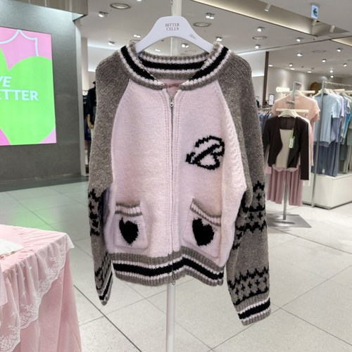 不退换全韩百货BITTERCELLS韩国代购25秋针织开衫 B246KT05 5I13