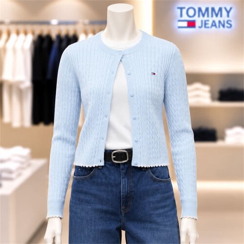 不退换COTA韩国代购TOMMYJEANS26秋女针织衫 T32G7KCD17TWT1 6I28