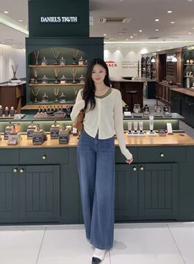 【小珍推荐】全韩百货 ABFZ 韩代25秋 时尚牛仔裤 AFZ4HE34J 5I11