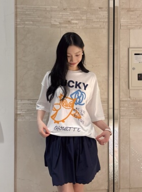 不退换COTA韩国代购LUCKYCHOUETTE 2026夏T恤LFTA-M26650 6F17