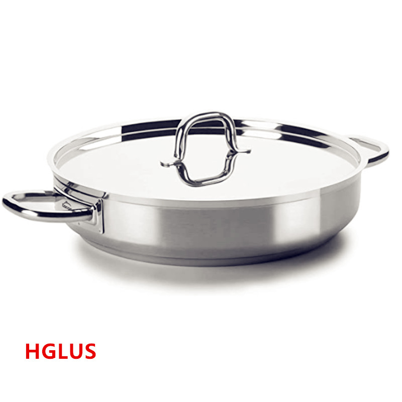 西班牙进口45公分双耳煎平平底锅