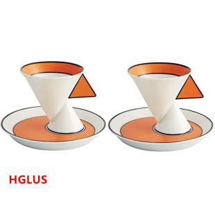 Vista Alegre设计师手工制作咖啡杯2件套