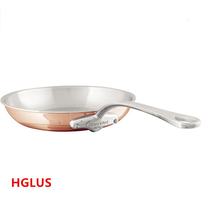 法国Mauviel 1830铜不锈钢煎锅平底锅26公分