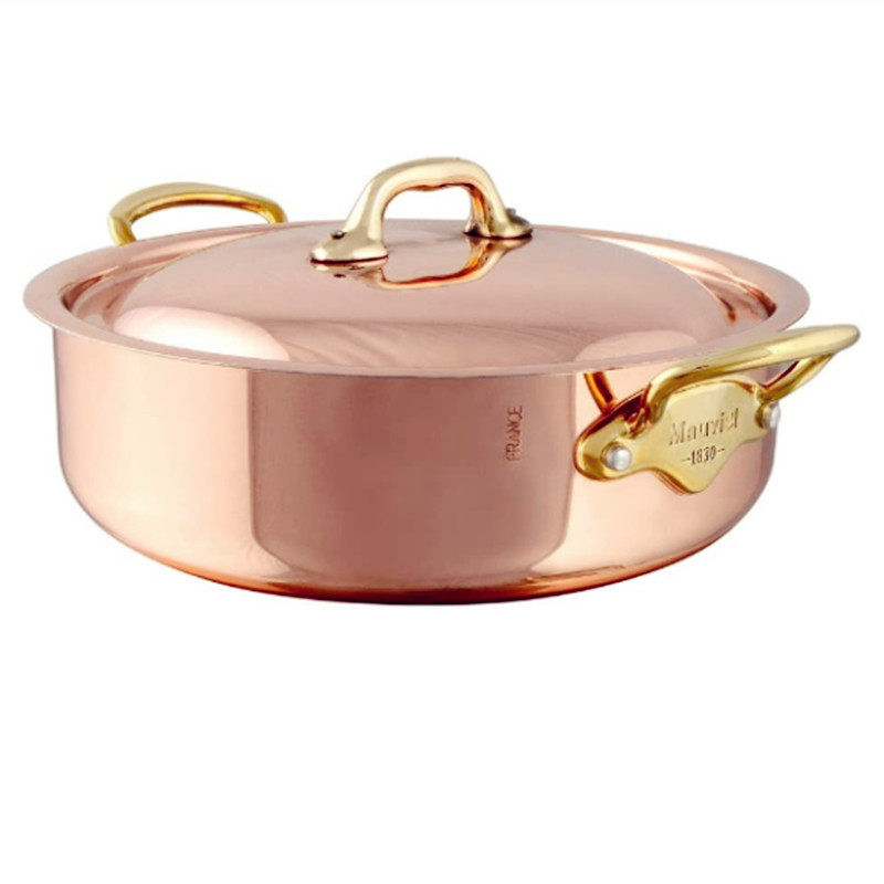法国Mauviel1830 铜不锈钢火锅煮锅汤锅24公分