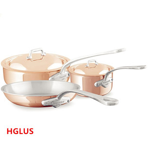 法国Mauviel 1830铜不锈钢套锅16公分奶锅24公分煮锅26煎锅