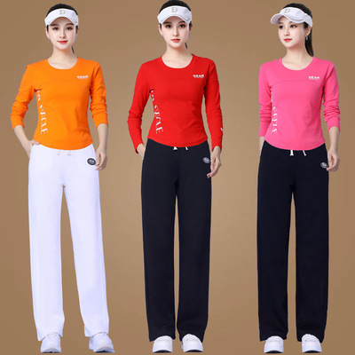 2024春秋新款健身跳操运动套装女