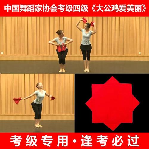 中国舞蹈家协会考级专用绵绸手绢