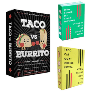 新款英文版 Taco vs Burrito 令人惊讶的卡牌游戏聚会桌面游戏