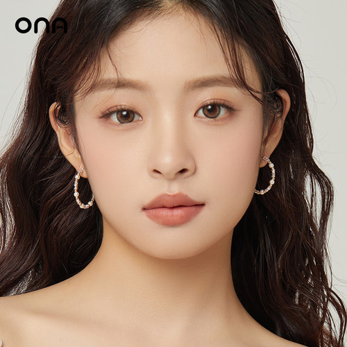 ONA碎银几两圆圈耳环女