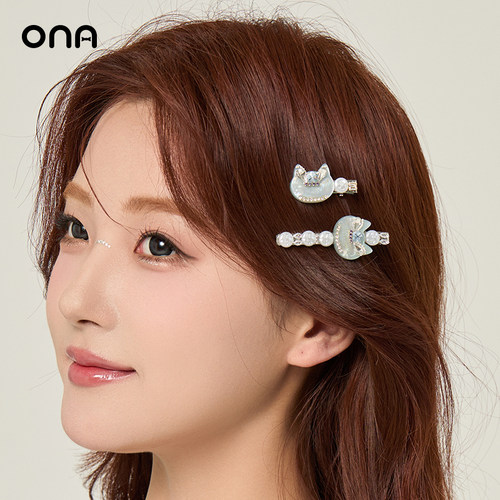 ona猫咪甜美可爱发夹女
