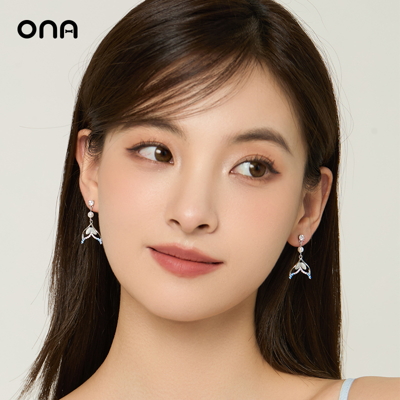 ona鱼尾耳环女高级感耳饰