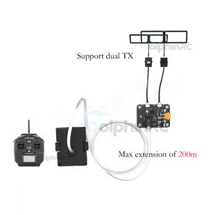 DolphinRC 2.4G RX与TX用于RC FPV 接收发射机分集板双915