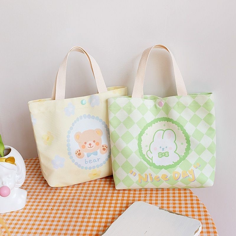 简约清新可爱帆布袋上班族手提袋学生手提包零食水杯收纳袋手拎包,收纳整理,购物袋/环保袋/帆布袋,淘宝优惠券,粉丝福利购,淘宝优惠卷