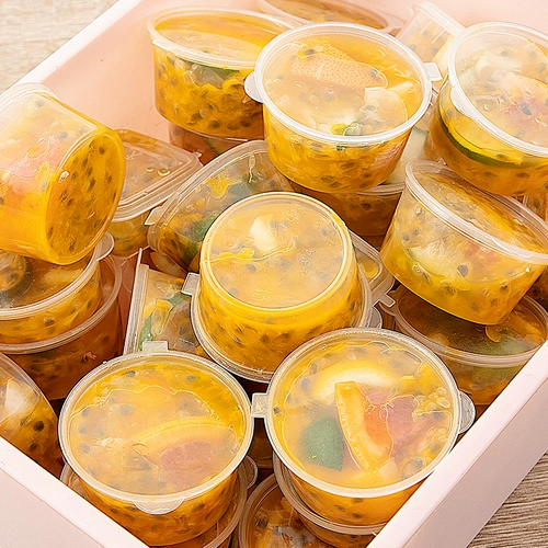 Артефакт упаковки маракуйи, одноразовый соус -соус, приправляя приправная лимонная морозильная коробка, маленькая коробка, маленькая коробка