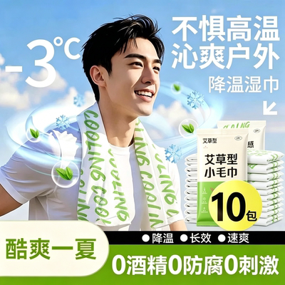 【夏季必备】⭐薄荷冰感降温冰巾