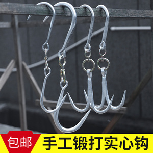 挂肉钩子不锈钢可旋转家用大号肉钩羊牛肉商用铁挂钩屠夫猪肉勾子