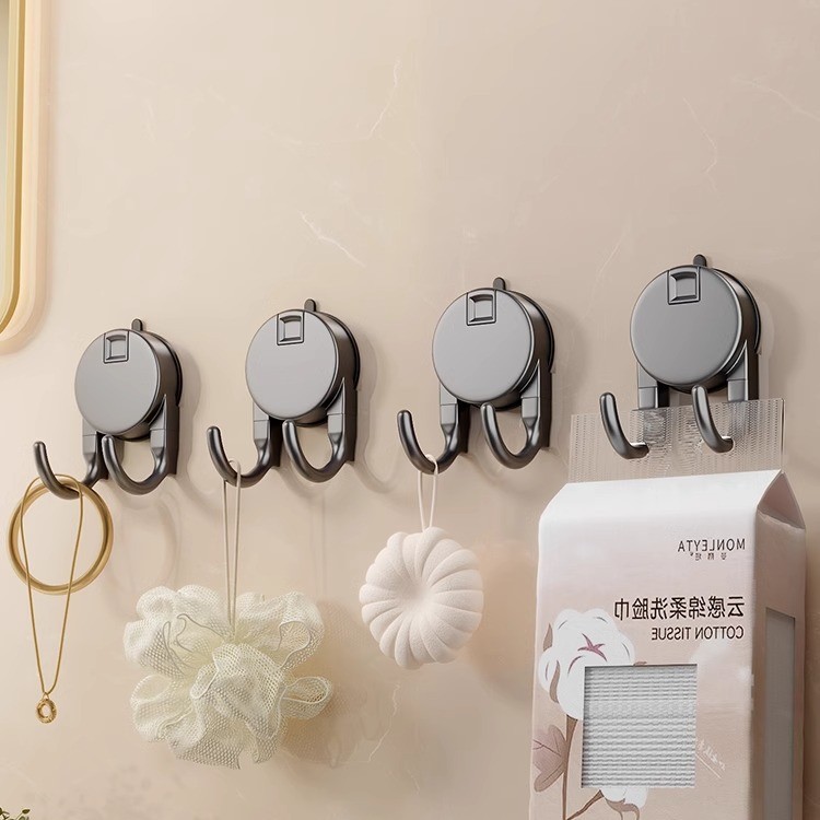 吸盘纸巾双挂钩悬挂式多功能