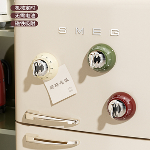 厨房做饭提醒器计时器磁吸机械定时器闹钟大声音可视化时间管理器