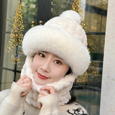 【口罩护耳防风保暖】围脖一体帽