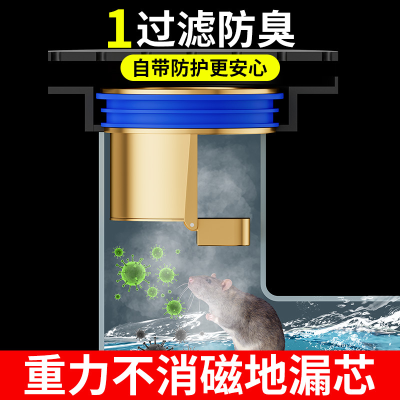 卫生间地漏防臭器小口径下水道