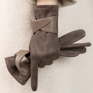 高级感保暖手套2025年新款 加绒防风防寒开车手套骑车可触屏 冬季