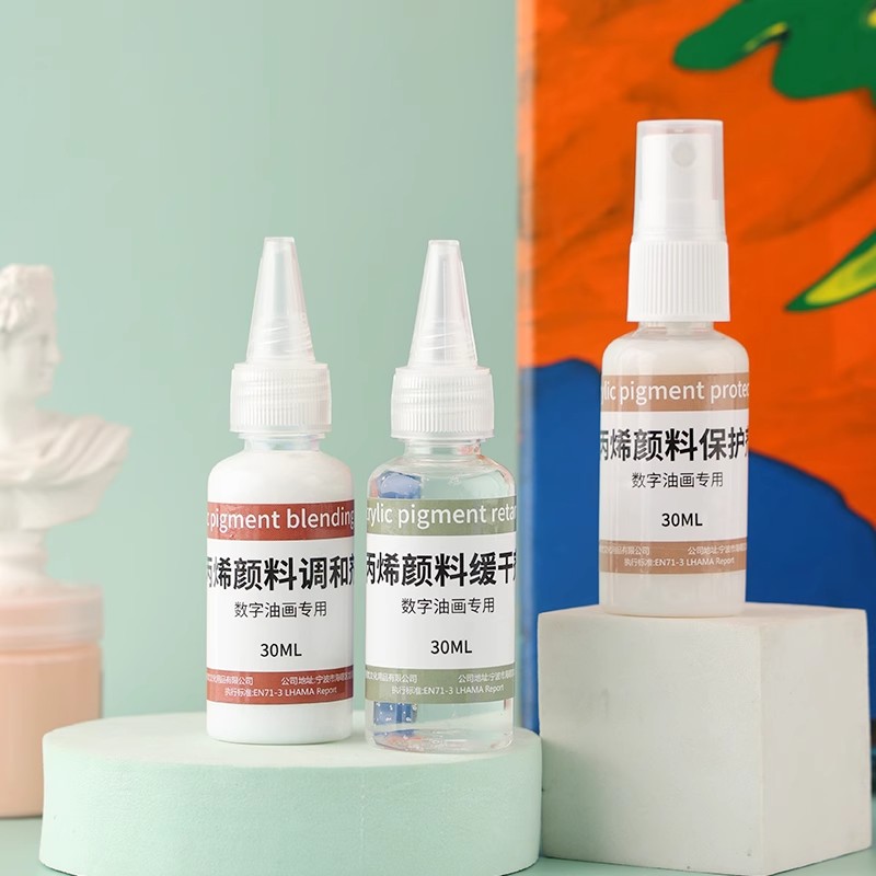 diy数字油画稀释颜料丙烯调和液