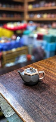 卢宁刚紫砂壶紫泥 降坡泥 烟斗壶130cc宜兴紫砂壶 茶壶茶具小品壶