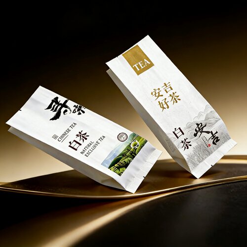 新款安吉白茶茶叶包装内袋锡箔袋铝箔袋锡纸小号茗茶1两2两装加厚