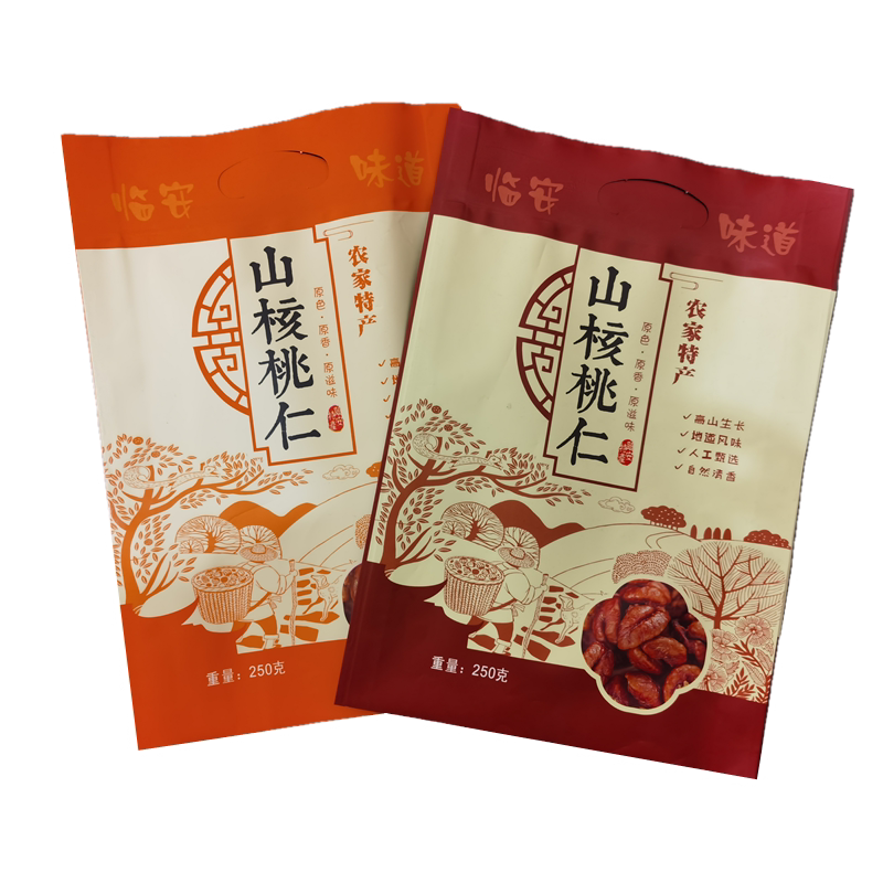 临安大仁袋山核桃仁半斤包装袋迷你包外袋塑料袋特产礼品袋子促销