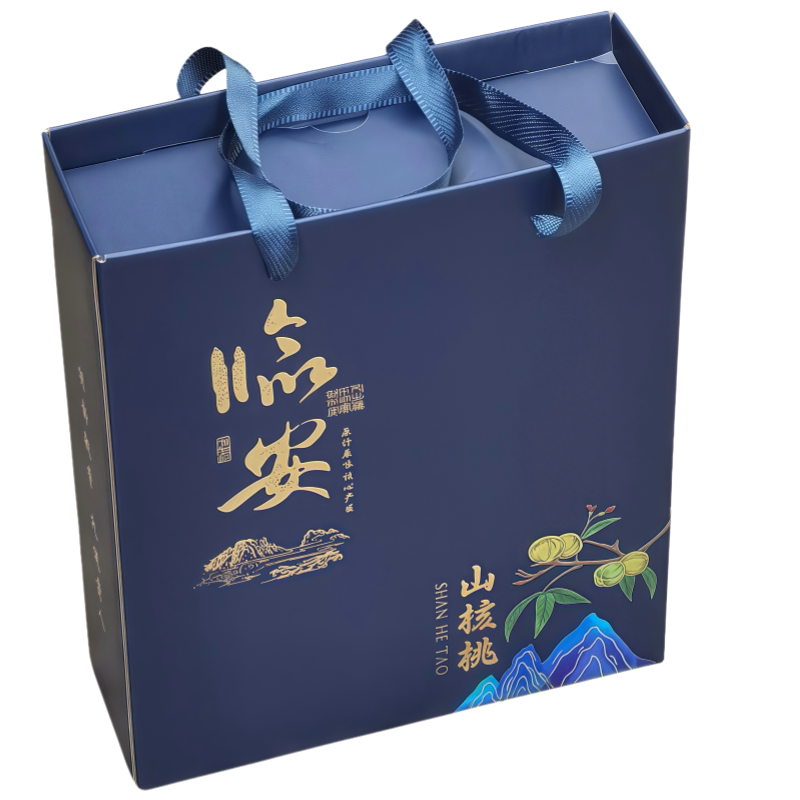 新 加厚山核桃包装盒空礼盒咖啡红色3斤罐装手提纸盒里礼品盒礼物