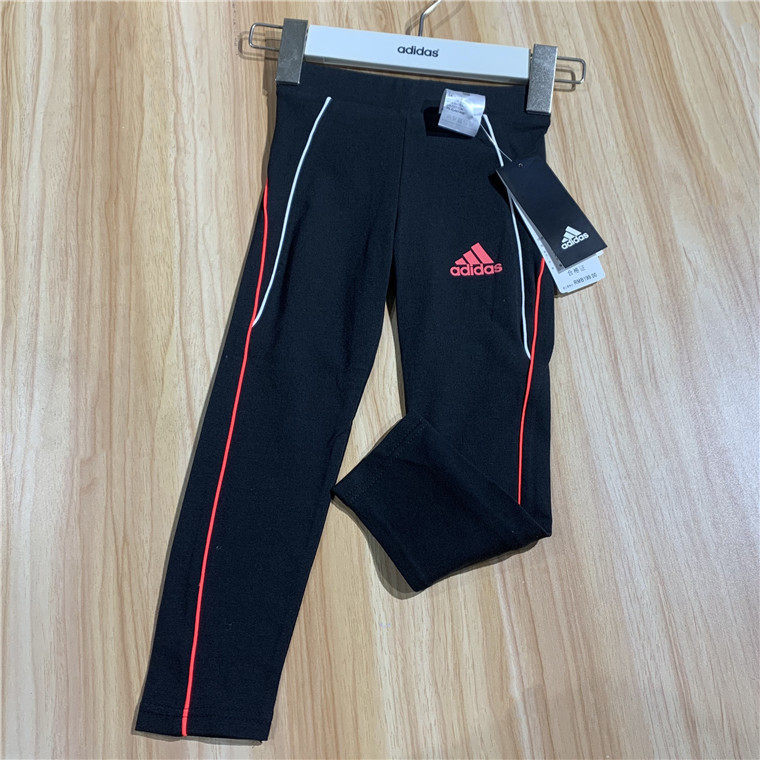 阿迪达斯/Adidas 春秋款 女小童休闲运动紧身长裤 打底裤 GG3496