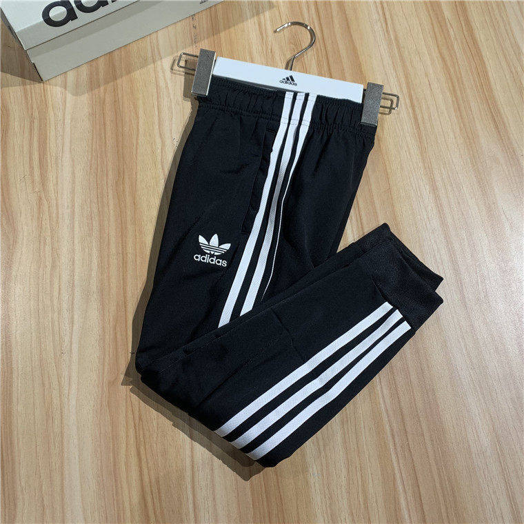 Adidas阿迪达斯三叶草大童长裤春秋款紧腰休闲裤收口运动裤GN8453