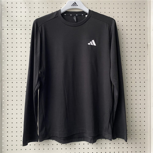 Adidas/阿迪达斯经典速干运动健身长袖T恤GT5563