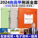 资料司法考试教材法律资格职业考试客观题张翔民法罗翔刑法鄢梦萱商经法 真题卷 理论卷 厚大法考2024向高甲讲刑诉法