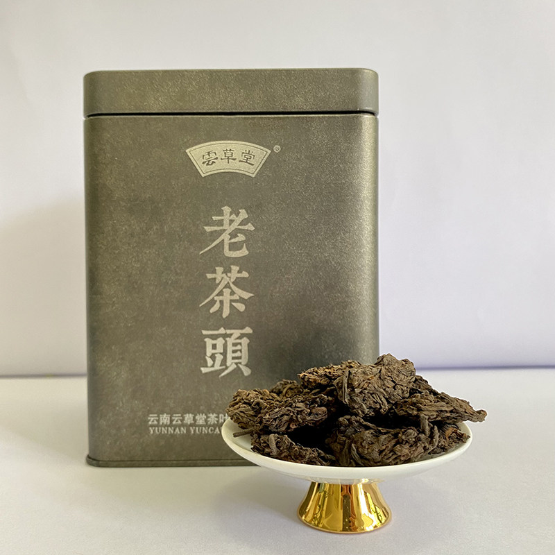 云南碎银子普洱茶熟茶茶化石古树普洱老茶头500克