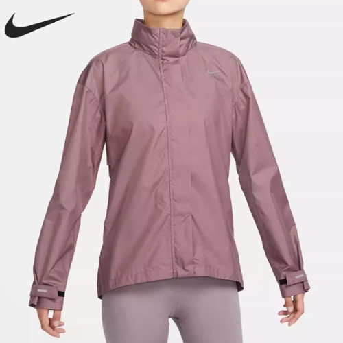 Nike耐克 新款女士梭织宽松透气跑步立领夹克运动外套 FB7452-208
