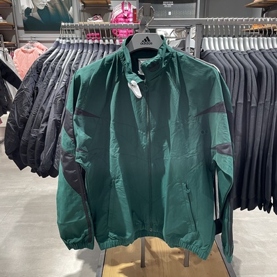 阿迪达斯三叶草男立领夹克