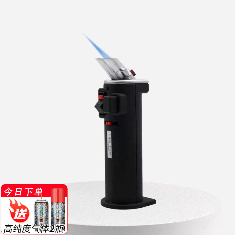 日本Prince K-2000王子雪茄打火机 台式大容量喷枪两种火焰可锁定