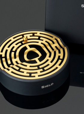 Siglo Maze Ashtray世纪迷宫系列雪茄烟灰缸不锈钢材质好玩的烟缸