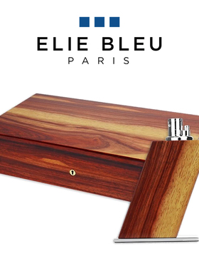 法国Elie Bleu红花梨110支装雪松木雪茄盒台式三火焰雪茄打火机