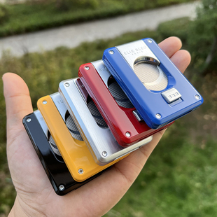 金属外壳 法国Elie Cutter艾迪布尔雪茄剪刀 Cigar 超薄便携 Bleu