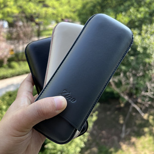 瑞士Davidoff Zino大卫杜夫季诺雪茄皮套2支装 便携雪茄盒 大号
